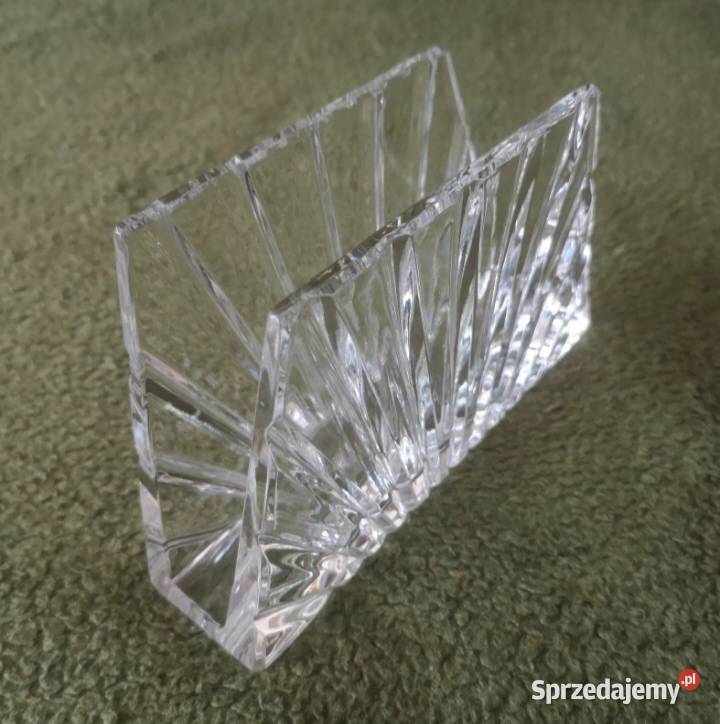 Masywny serwetnik kryształowy American Cut Porcelana i szkło Katowice