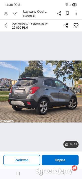 Sprzedam opla mokke 1995cm3 Mokka