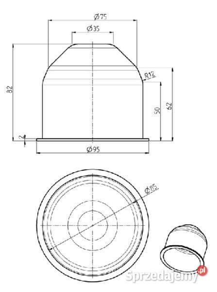 Kapturek ochronny do zaczepu K80 107308000 System zaczepowy Kamionna