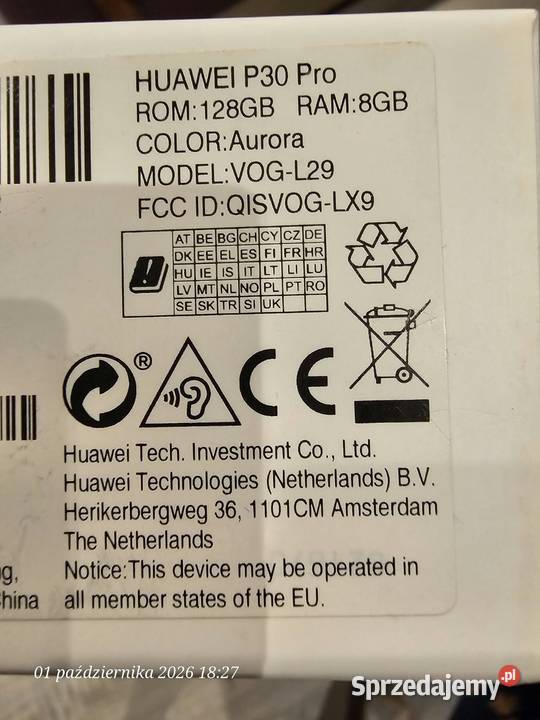 Huawei P30 Pro 8128GB podkarpackie Rzeszów