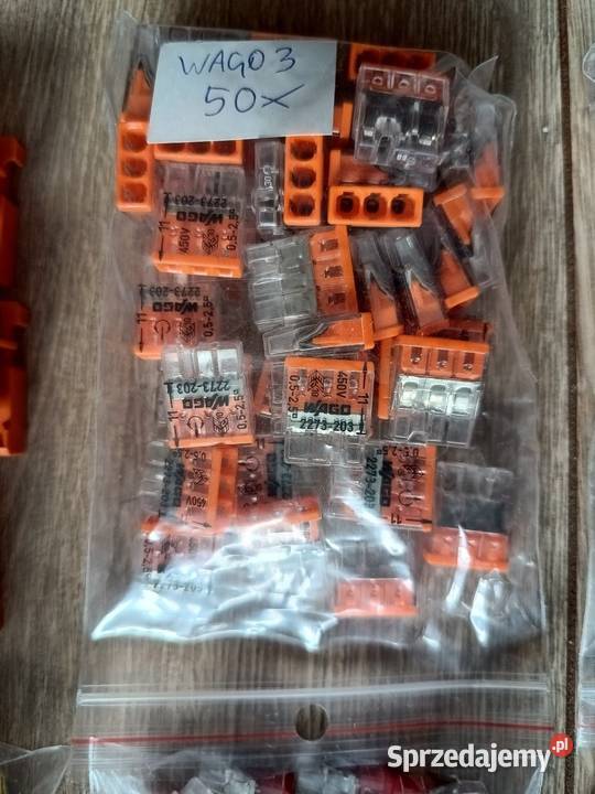Wago 3 szybkozłączka instalacyjna na drut 3x25 pomorskie Tczew sprzedam