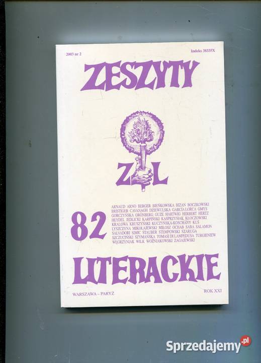 Zeszyty Literackie 82 XXI zachodniopomorskie Szczecin sprzedam