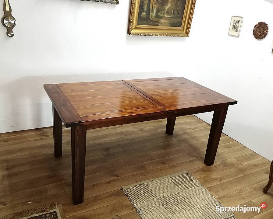 Rozkładany duży stół meble kolonialne lite Świdnica