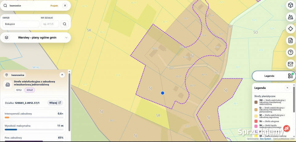 Działka BUDOWLANA 5996 m2 Narama utwardzona