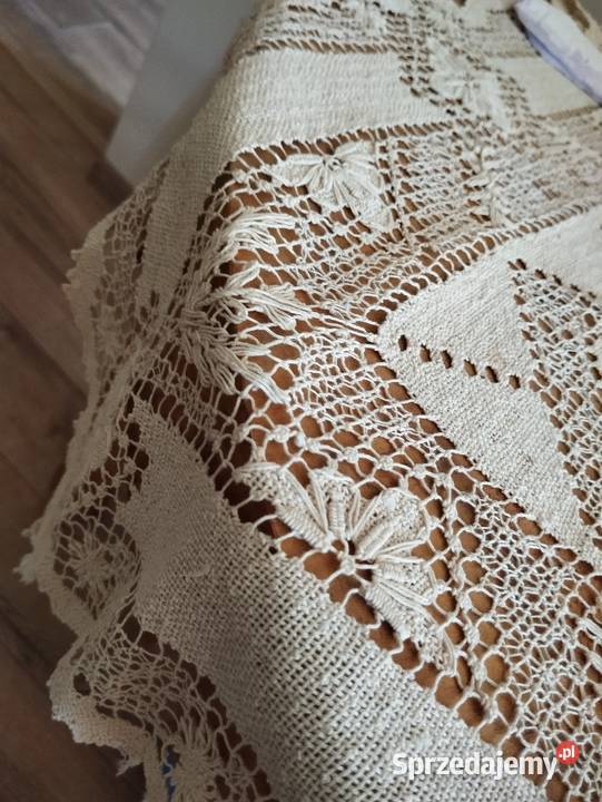 Obrus bawełniany koronka Łódź