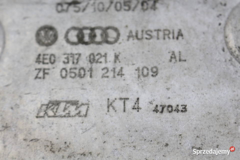 AUDI A8 D3 W12 60 CHŁODNICA OLEJU SKRZYNI Prochowice sprzedam