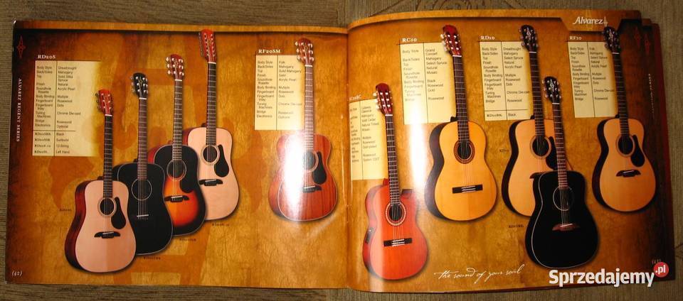 Alvarez 2005 guitar catalog katalog gitar Kępice