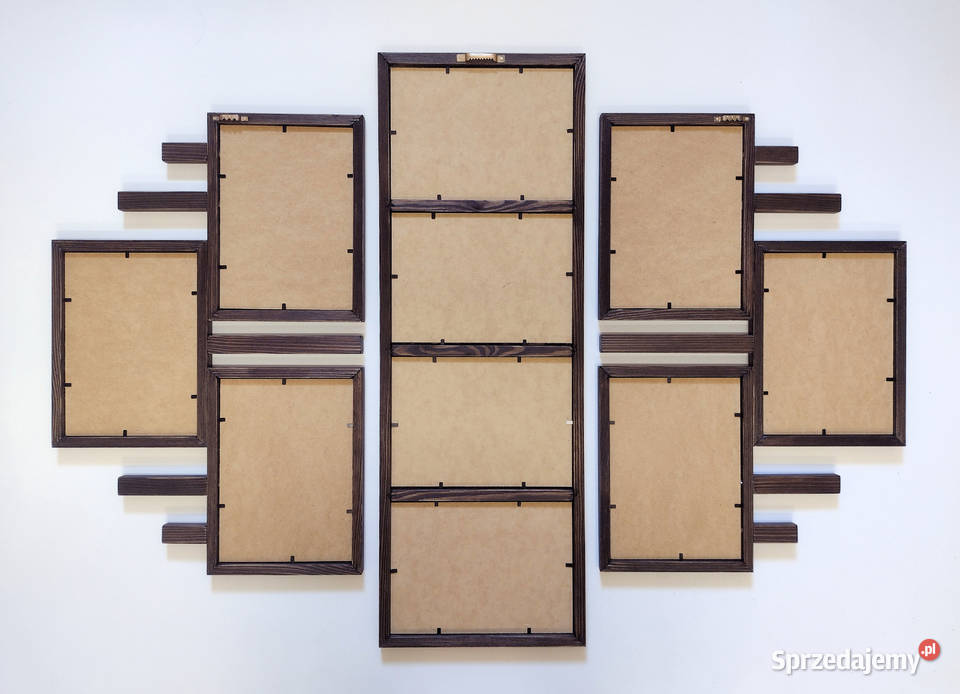 Drewniana Multirama Ramka na 10 zdjęć 15X21 Katowice