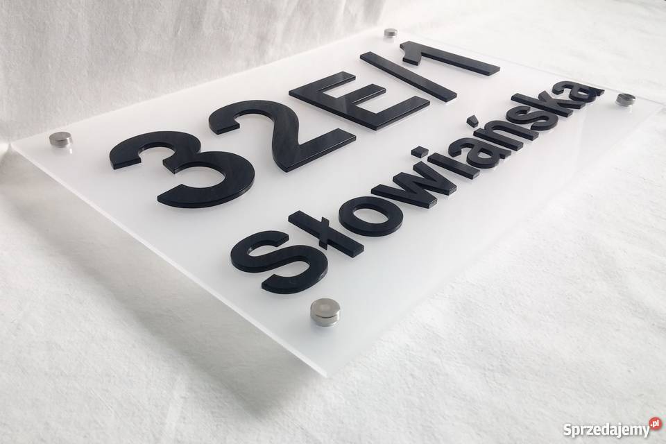 Tabliczka adresowa 3D numer na dom 30x25 wysyłka Katowice