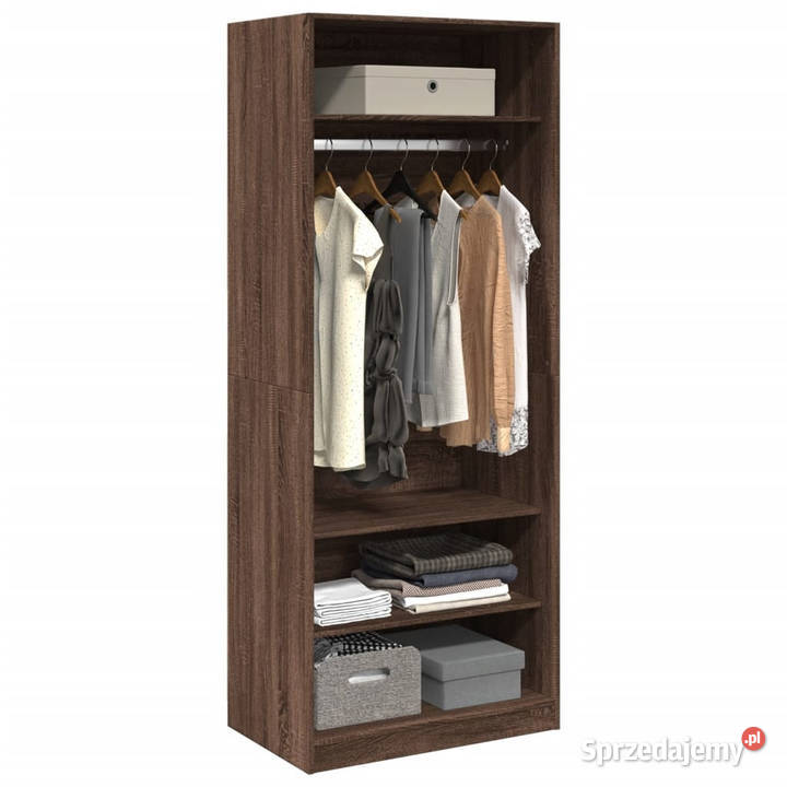 Szafa brązowy dąb 80x50x200 materiał Warszawa