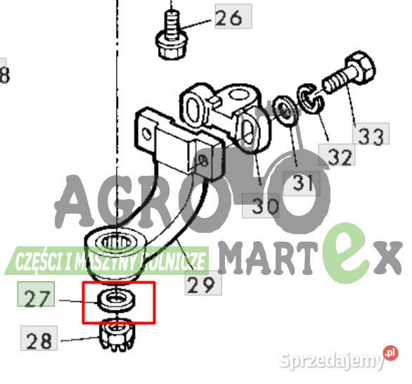 E87643 PODKŁADKA 23mm JD Pozostałe Wichrów