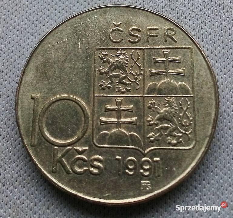 CZECHOSŁOWACJA10 KORON1991 r STEFANIK Legionowo