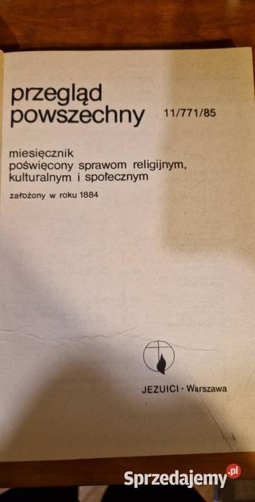 Przegląd powszechny 1177185 Jezuici Warszawa miesięcznik Katowice
