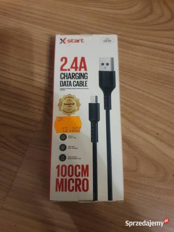 Kabel Micro USB 2.4A 1m szybkie ładowanie X-Start