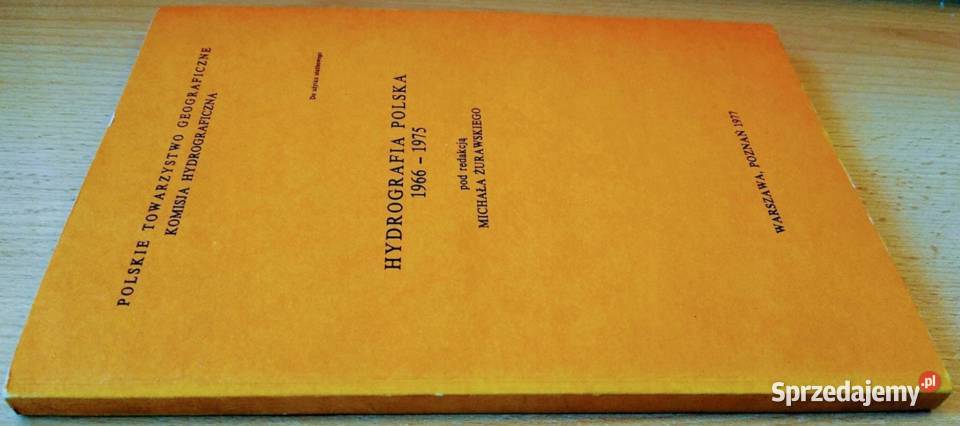 Hydrografia polska 19661975 Michał Żurawski geografia Podręczniki pomorskie Gdańsk
