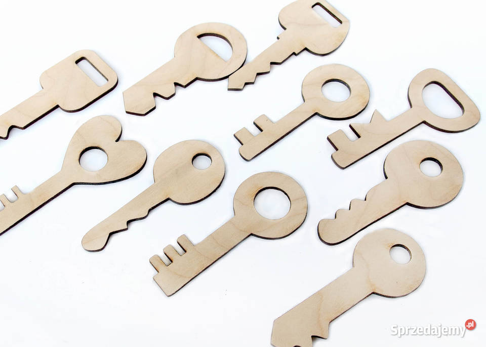 Układanka lewopółkulowa drewniana klucze Zduńska Wola