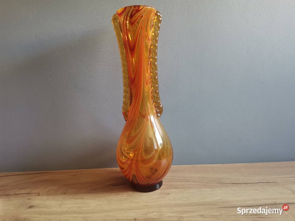 Stary duży wazon huta Laura Tarnów projekt Katowice