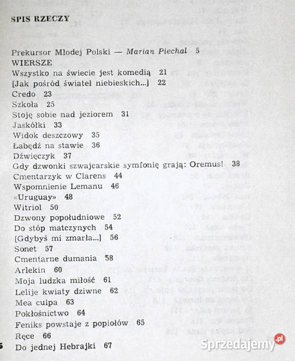 Poezje wybrane Wacław RoliczLieder lubelskie sprzedam