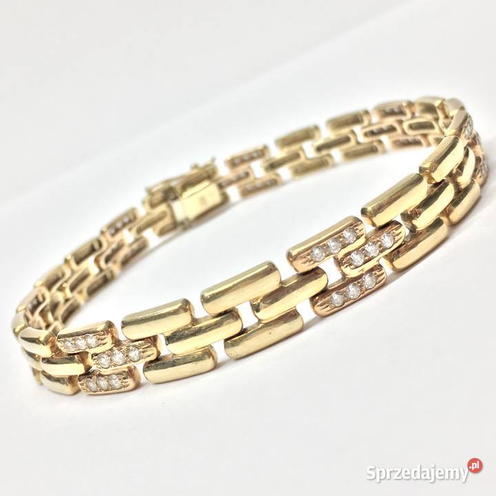 Złota BRANSOLETKA damska 585 14K wyjątkowy WZÓR Bransoletki Biżuteria Warszawa