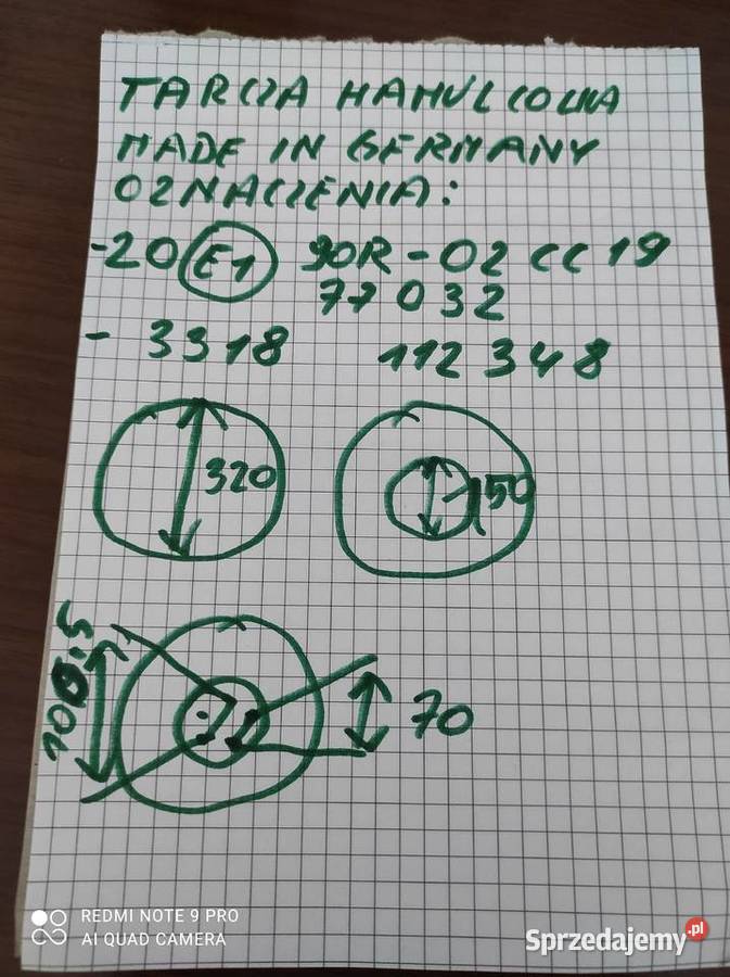 tarcze HamulAudi nieużywane 2 80 Lubin