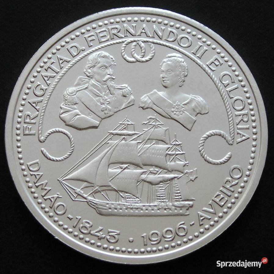Portugalia 1000 escudos 1996 FRAGATA SREBRO stan łódzkie Łódź