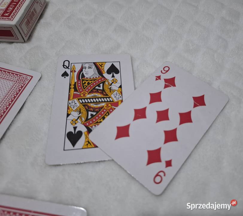 Karty do gry czerwone 54 No 555 Kolekcje hobby Czeladź