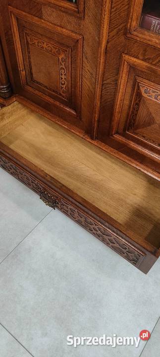 Ekskluzywna biblioteka eklektyczna dębowa antyk Łagów sprzedam