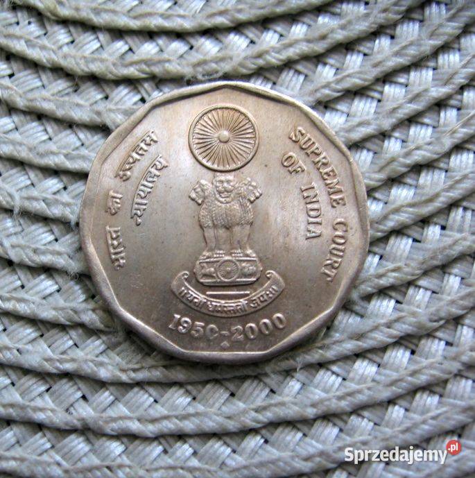 Indie 2 Rupie 2000r 50 Lecie Sądu Najwyższego wielkopolskie Kalisz