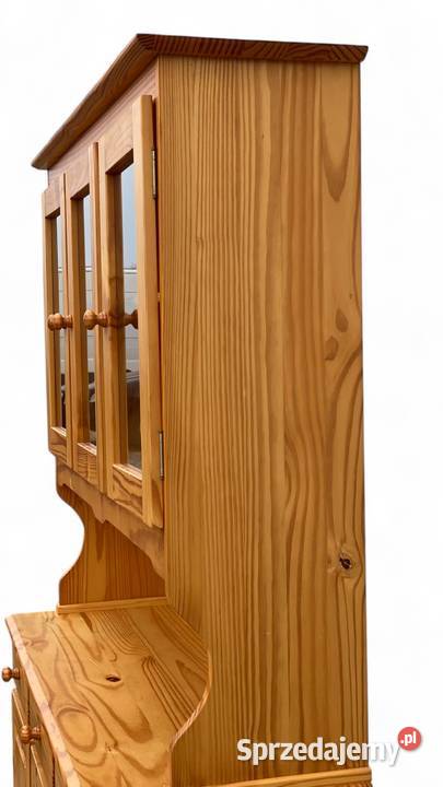 Sosnowy kredens kuchenny z witryną Gryfice sprzedam