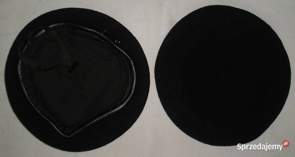 Moherowy beret czarny bordowy grafitowy Dla kobiet Galanteria i dodatki małopolskie Kraków