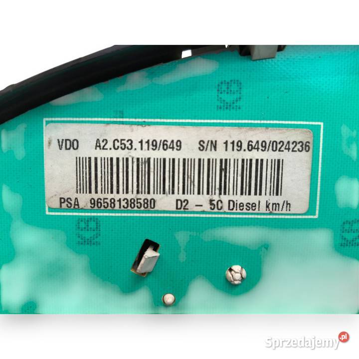 LICZNIK ZEGARY 9658138580 Peugeot 407 16 20 22