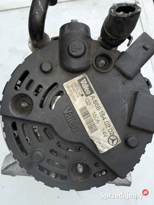 Alternator Mercedes A klasa a170 w168 668 154 Kolektory wydechowe Części samochodowe wielkopolskie Ostrów Wielkopolski