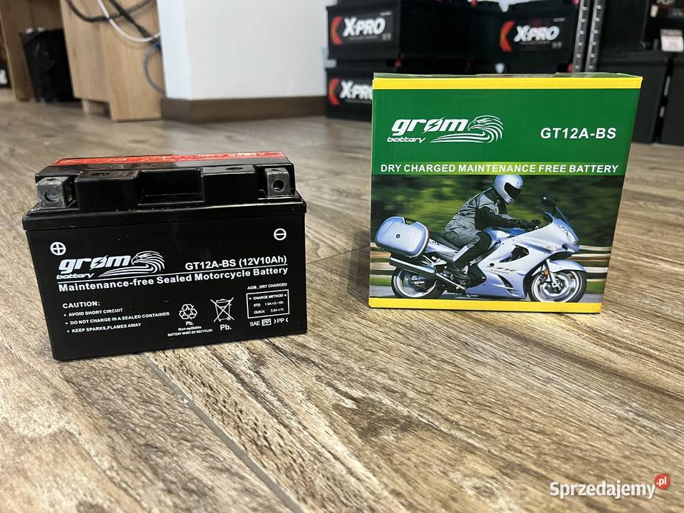 Akumulator motocyklowy GROM GT12ABS YT12ABS 12V Rzeszów sprzedam