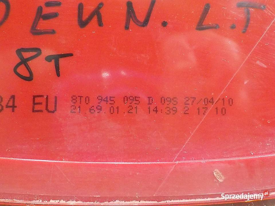 AUDI A5 8T 20 TFSI 10r CABRIO 2D lampa lewa tyl