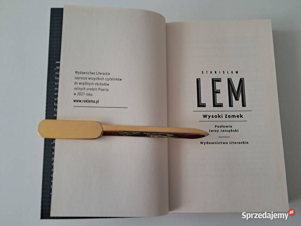 Książka Wysoki zamek S Lem do sprzedania miękka Kraków