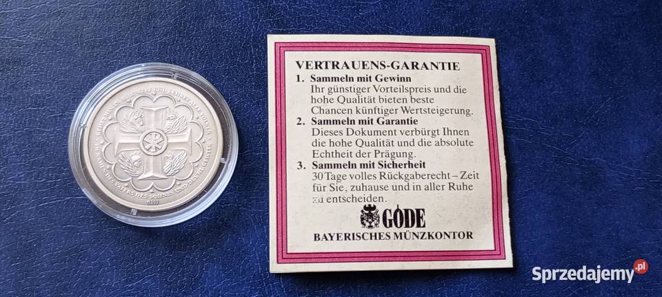 Stare monety Medal NarodzinyJezusa CHrystusa Lesko