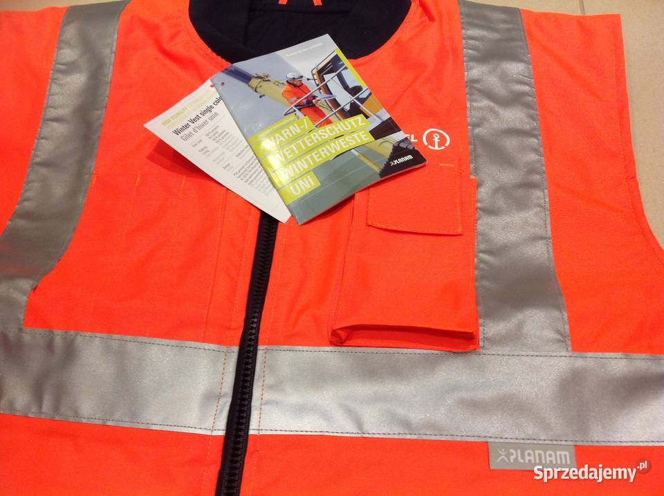Kamizelka Zimowa Robocza Ostrzegawcza PLANAM r L Nowa Sól