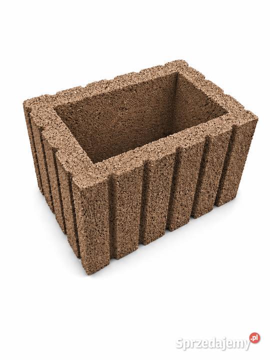 Gazony betonowe prostokątne 40x28x20h Gazon Obrzeża i palisady