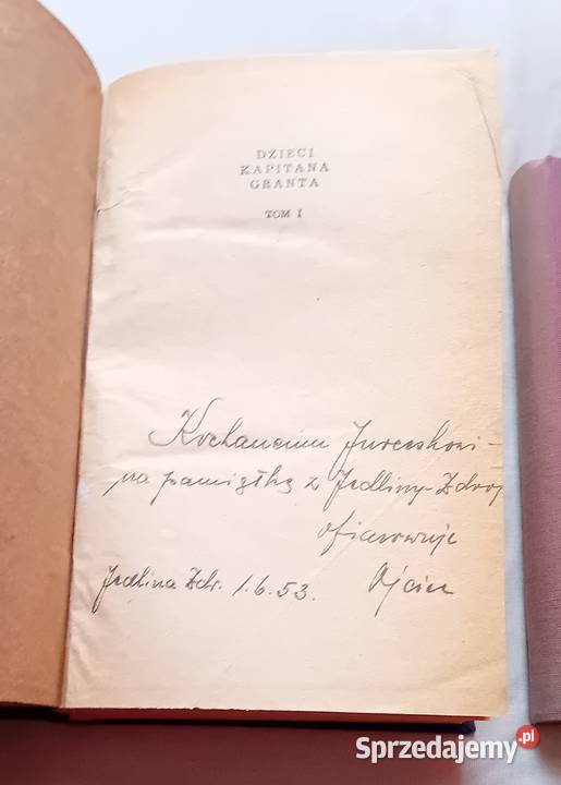 Juliusz Verne Dzieci kapitana Granta Tomy 1 i 2 Antykwariat wielkopolskie Koźminek