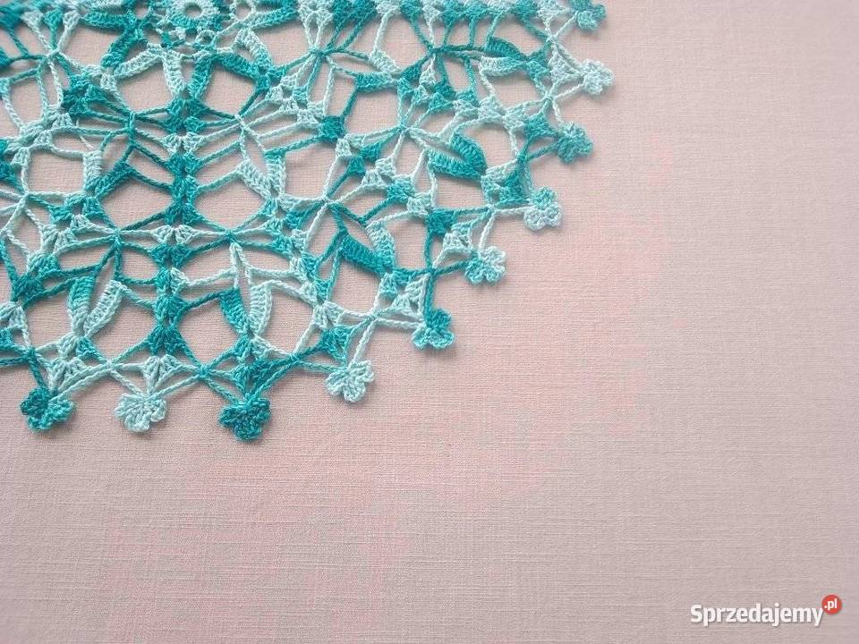Szydełkowa serwetka listki koniczyny 34 Łódź sprzedam