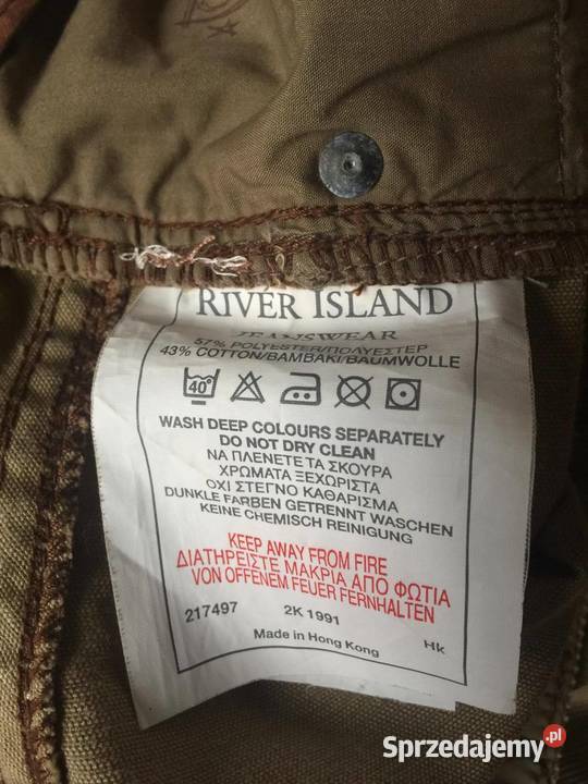 Spodnie sztruksowe męskie L Pisz