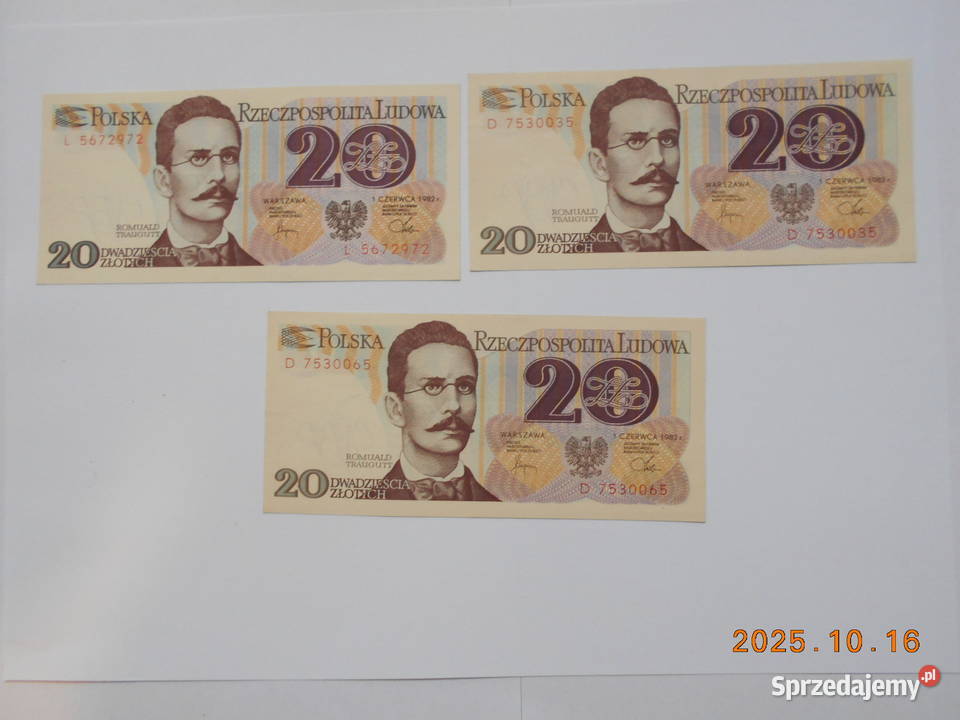 Sprzedam banknoty z PRLu Szczecin