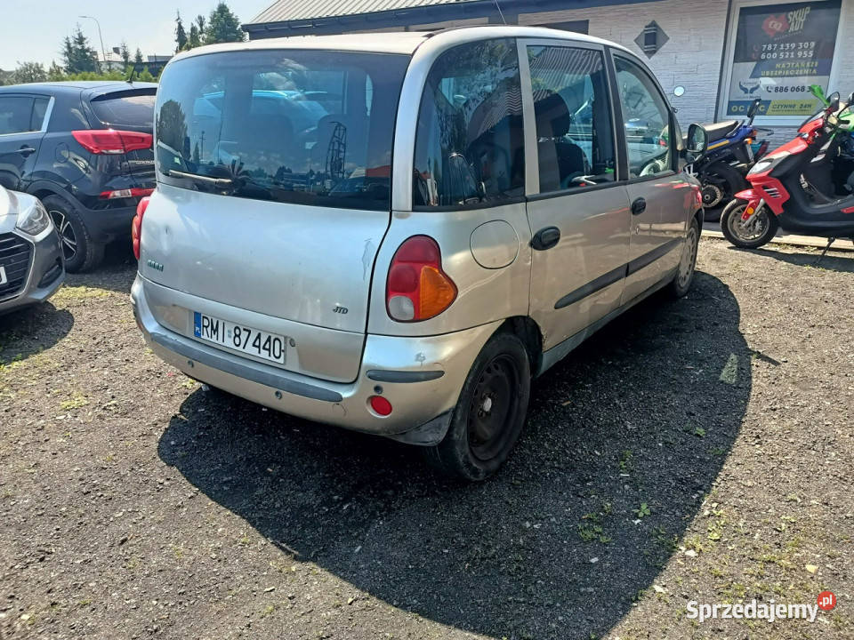 Fiat Multipla Fiat Multipla 19JTD 115 04r srebrny małopolskie