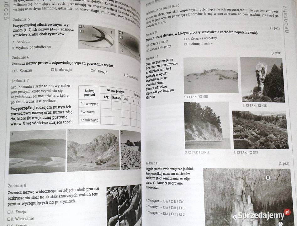 Zadania egzaminacyjne Biologia Chemia Geografia Chełm