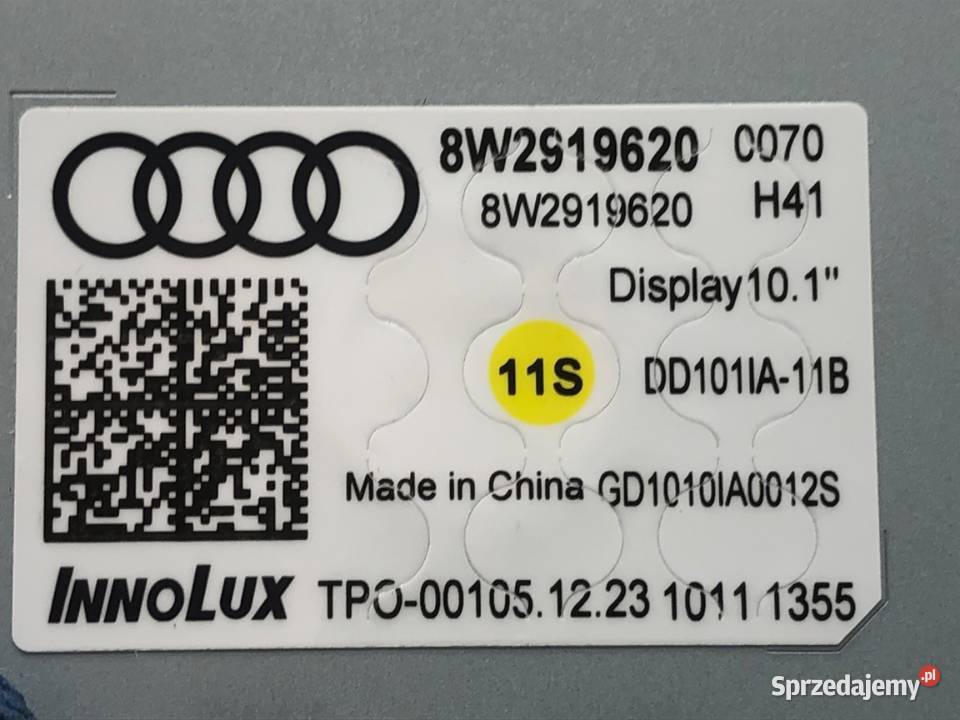 WYŚWIETLACZ AUDI A4 B9 8W2919620 EKRAN MONITOR podkarpackie