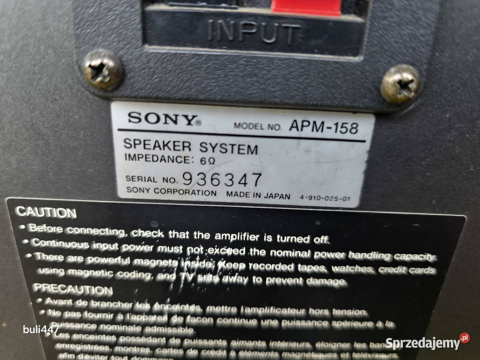 głośniki sony apm Chełm Śląski