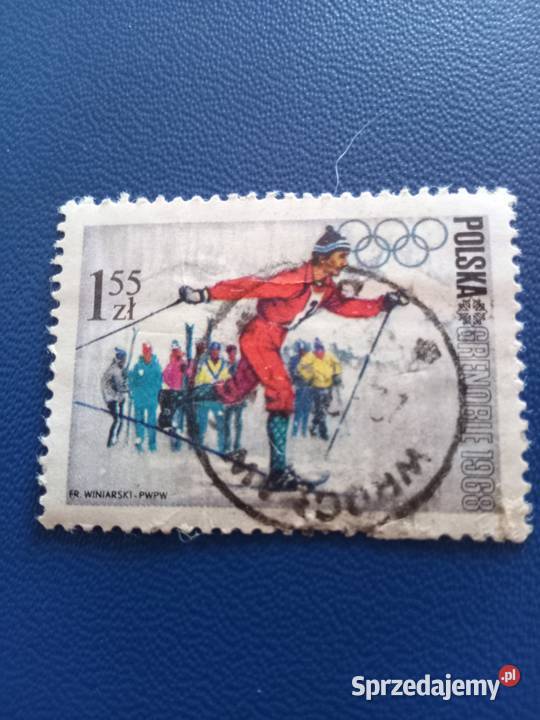 Znaczek Olimpiada Polska z 1968 r Świdnica