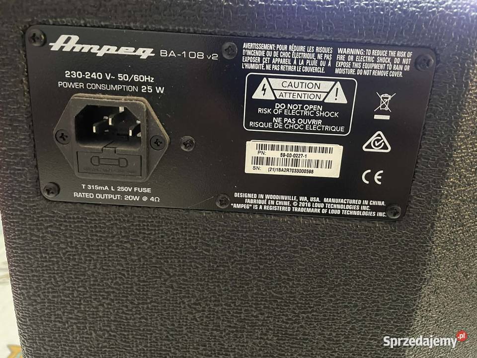 Gitara Basowa Leworeczna Ibanez wzmacniacz Ampeg