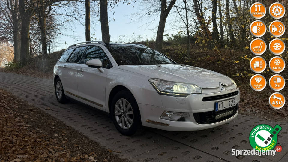 Citroen C5 20hdi 163 exclusive panorama bi xenon czujnik zmierzchu Gdańsk