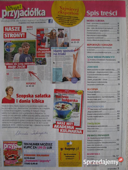 Przyjaciółka 8 z 2013 r i 12 z 2018 r